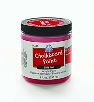 FolkArt 2538 8-Ounce Chalkboard Paint, Red