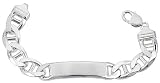 Large Sterling Silver Mariner Link ID Bracelet, 1/2