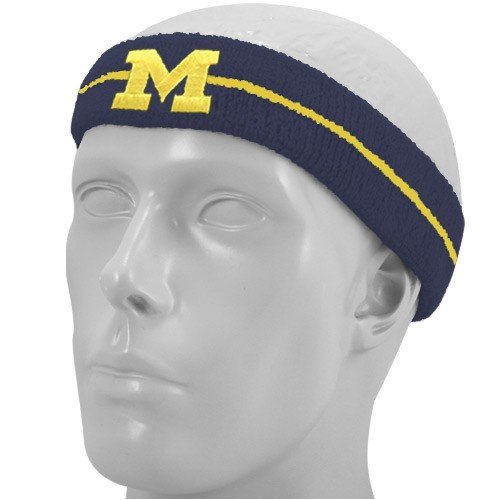 Nike Michigan Wolverines Navy Blue Game On Headband
