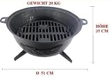 Feuerschale aus Gusseisen 51 cm