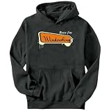 Born For Windsurfing Sports Mens Hoodie (Dark Silver, Sizes X-Small - XXX-Large)