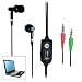 In-Ear 3.5mm PC Computer Earphone Headphone with Microphone