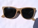 Larged Sized 1980's NUDE TAN BROWN Wayfarer II Sunglasses / New Vintage Retro Womens Mens New Wave