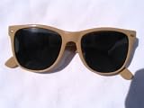 Larged Sized 1980's NUDE TAN BROWN Wayfarer II Sunglasses / New Vintage Retro Womens Mens New Wave