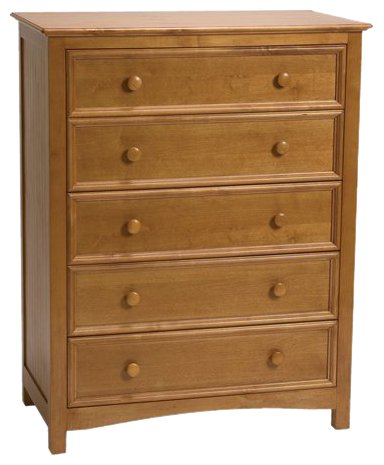 Bolton Furniture Wakefield 5 Drawer Chest honey
