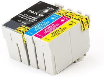OfficeTech Solutions 4 pack Epson 252XL New Compatible Ink Cartridges VALUE PACK (BK/C/M/Y)