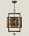 Fine Art 591140 Brown Patinated Bronze Singapore Moderne Transitional Four Light Outdoor Pendant from the Singapore Moderne Collection