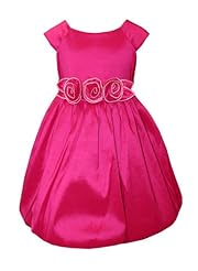 Girls Acetate/Nylon/Polyester/Spandex Bubble Dress Knee Length Party Dress 