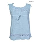 Super-Cute Cap Sleeve Top With Drawstring