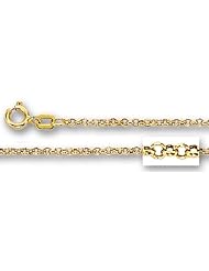 14K Yellow Gold Round Rolo Link Chain (Width 1.85mm)
