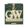 George Washington "Gw University" Rect Charm/Pendant