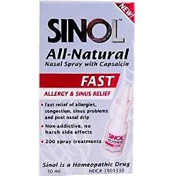 Sinol Allergy & Sinus Relief Spray 1 fl oz (30 ml)