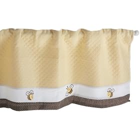 Kids Line Cute as Can Bee Valance, Yellow