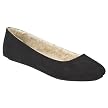 Women's Mossimo Supply Co. Odell Faux Fur Lined Ballet Flats - Black