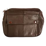 Classic Brown Leather Fanny Pack W/ Credit Card Slots