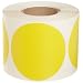 Brady 5" Diameter, B-933 Vinyl Tape, Yellow Vinyl Aisle Marking Dots (Pack Of 500)