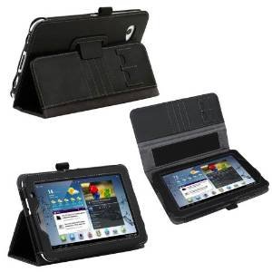 Poetic Slimbook Leather Case for Samsung Galaxy Tab 2 7.0 Black