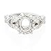 Diamond 18k White Gold Engagement Ring Mounting