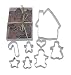 R & M Gingerbread House Cookie Cutter Set