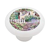 Garden Gate Decorative High Gloss Ceramic Drawer Knob