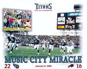 Music City Miracle unsigned 8x10 Photo Tennessee Titans