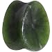 3/4" Concave Pear Jade Stone Plug