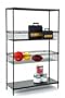 Garage Shelf Unit - Perfect for organizing any mess (Black) (48.25"H x 18.25"W x 12"D)