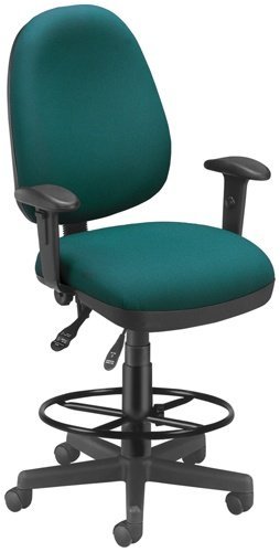 OFM 122-DK-802-TEAL One Seat Fits All Executive Task Chair with Drafting Kit-Teal