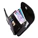 Apple Iphone 3g 8gb 16gb Black Premium Leather Wallet Pouch Carrying Cover Case with Belt Clip for - Samsung Omnia / Sgh-i607 / I617/ ACE I325 / A827 / M800