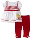 Disney Baby-Girls Infant Winnie Polka Dot 2 Piece Pant Set, White, 12 Months