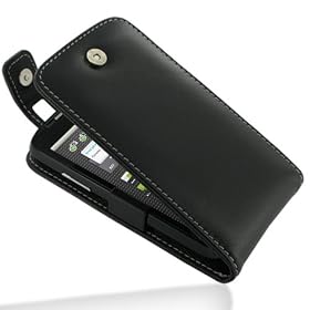 PDair Leather Case for ZTE Skate - Flip Top Type (Black)