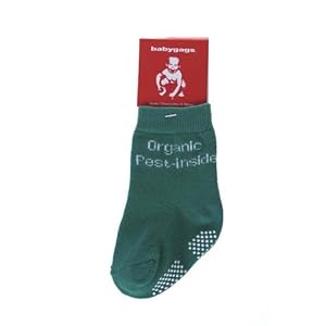 Organic Pest Inside Socks 3 - 12 Months Green