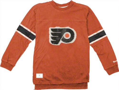 Philadelphia Flyers Youth Vintage Jersey Long Sleeve Crewneck T-Shirt