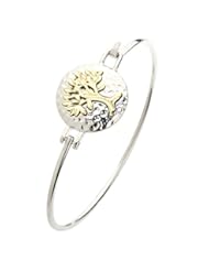 Jewelry: Hammered Tree of Life Wire Bangle Bracelet