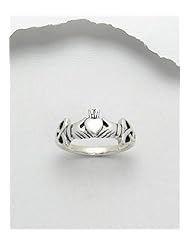Claddagh Ring In 92.5 Sterling Silver