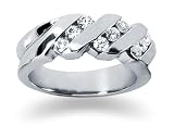 0.45 ctw. Woman's Round Diamond Wedding Band in Platinum