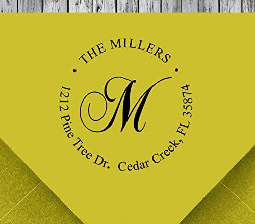 Return Address Stamp, Self Inking Address Stamp, Monogram Address Stamp, Personalized Address Stamp