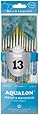 Aqualon Royal and Langnickel Short Handle Paint Brush Set, Round, 13-Piece