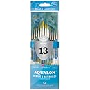 Aqualon Royal and Langnickel Short Handle Paint Brush Set, Round, 13-Piece