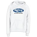 Hoodie Womens White " BIG DOG : Afghan Hound " Dogs