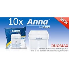 10 Anna Duomax Wasserfilter Kartuschen f�r Brita Maxtra