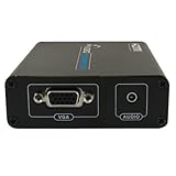 HDMI zu VGA Konverter - Geräte mit HDMI Ausgang (PS3, DVD, Player) an VGA Beamer oder Monitor - 1080p + DVI kompatibel - DVI HDMI VGA Converter