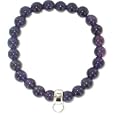 Chrysalis Natural Amethyst Bracelet Silver Charm Loop