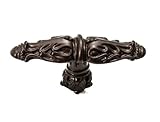 Carpe Diem Hardware 1047-12 Acanthus Leaves Large Knob, Romanesque Style with Column Base Rosette St