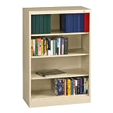 Four Shelf Steel Bookcase 18D Black