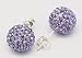 IDEE CADEAU SAINT VALENTIN OFFRE SPECIALE 9,98 EUROS AU LIEU DE 19,95 EUROS CLOUS D'OREILLE CRISTAL 