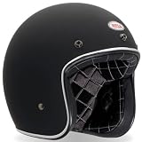 Bell Custom 500 Matte Black Open Face Helmet
