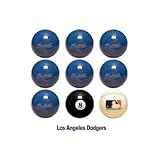 Los Angeles Dodgers MLB Licensed Billiards Ball Set of 9 (7 Team, 1 Cue,1 Eight Ball)