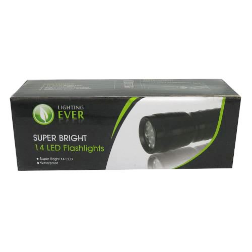 Lighting EVER® Torche à LED Super lumineuse, 14LED, Non imperméable