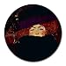 Lady with Hat and Feather By Gustav Klimt Round Mouse Pad